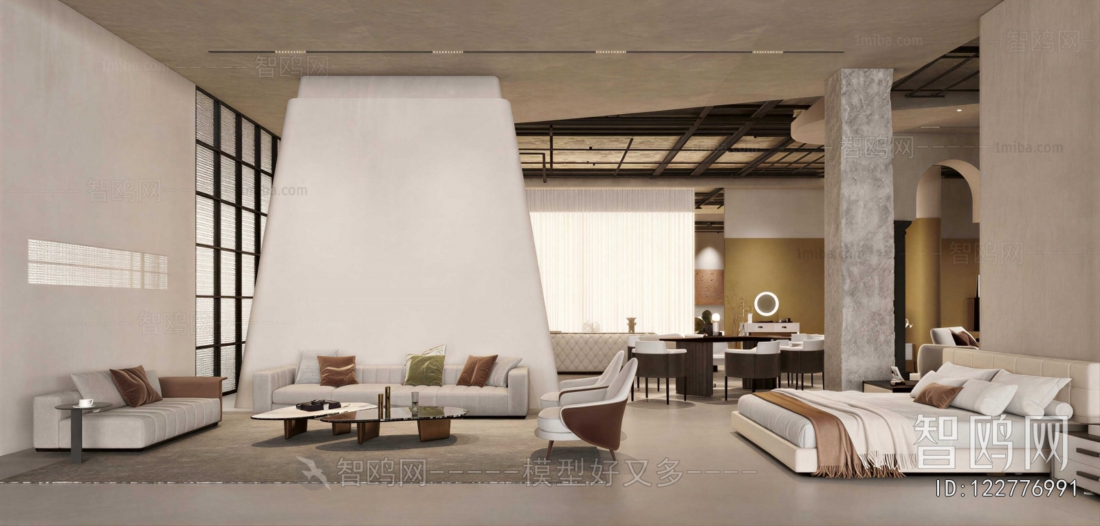 Wabi-sabi Style Exhibition Hall