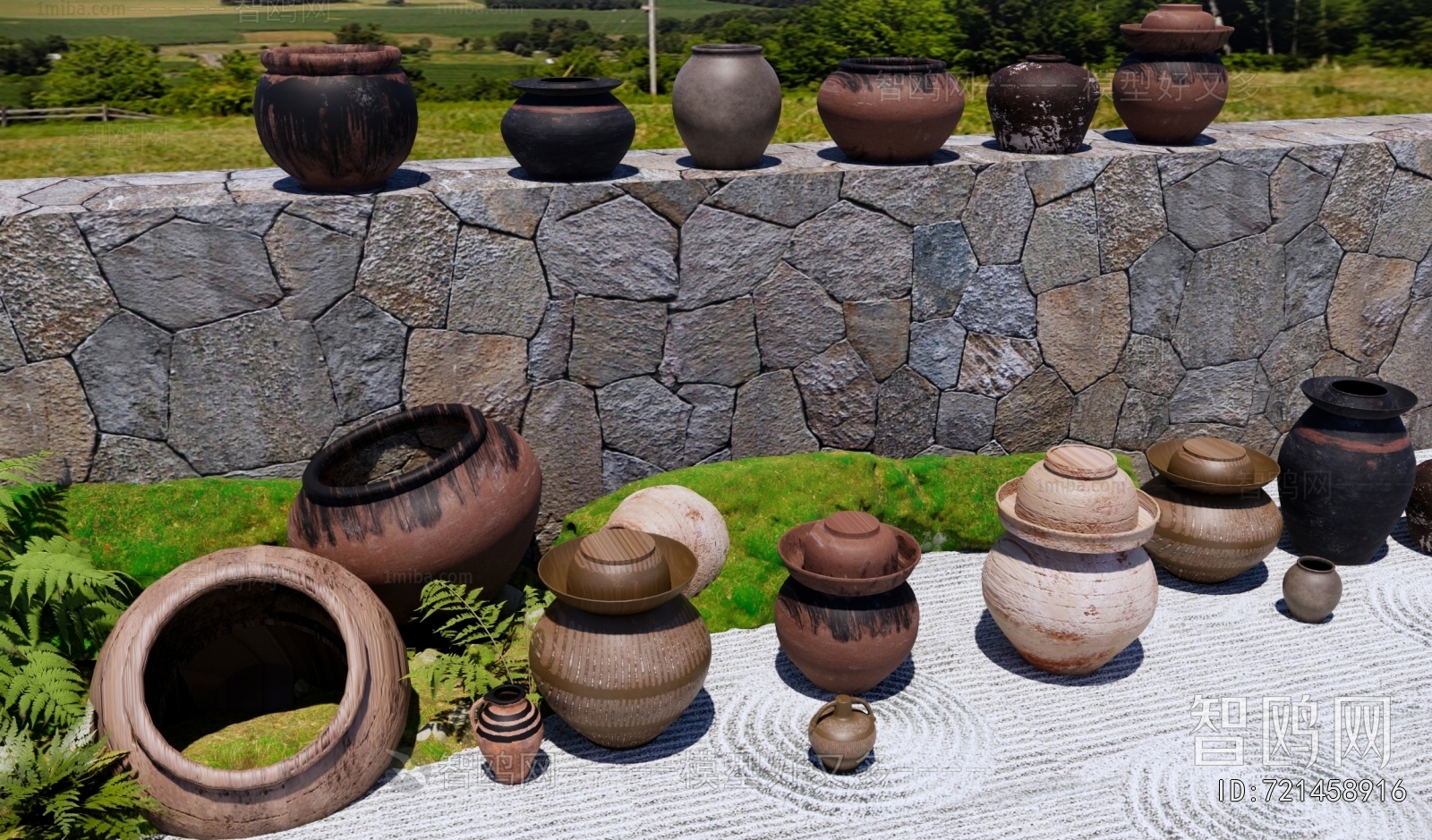 Wabi-sabi Style Clay Pot