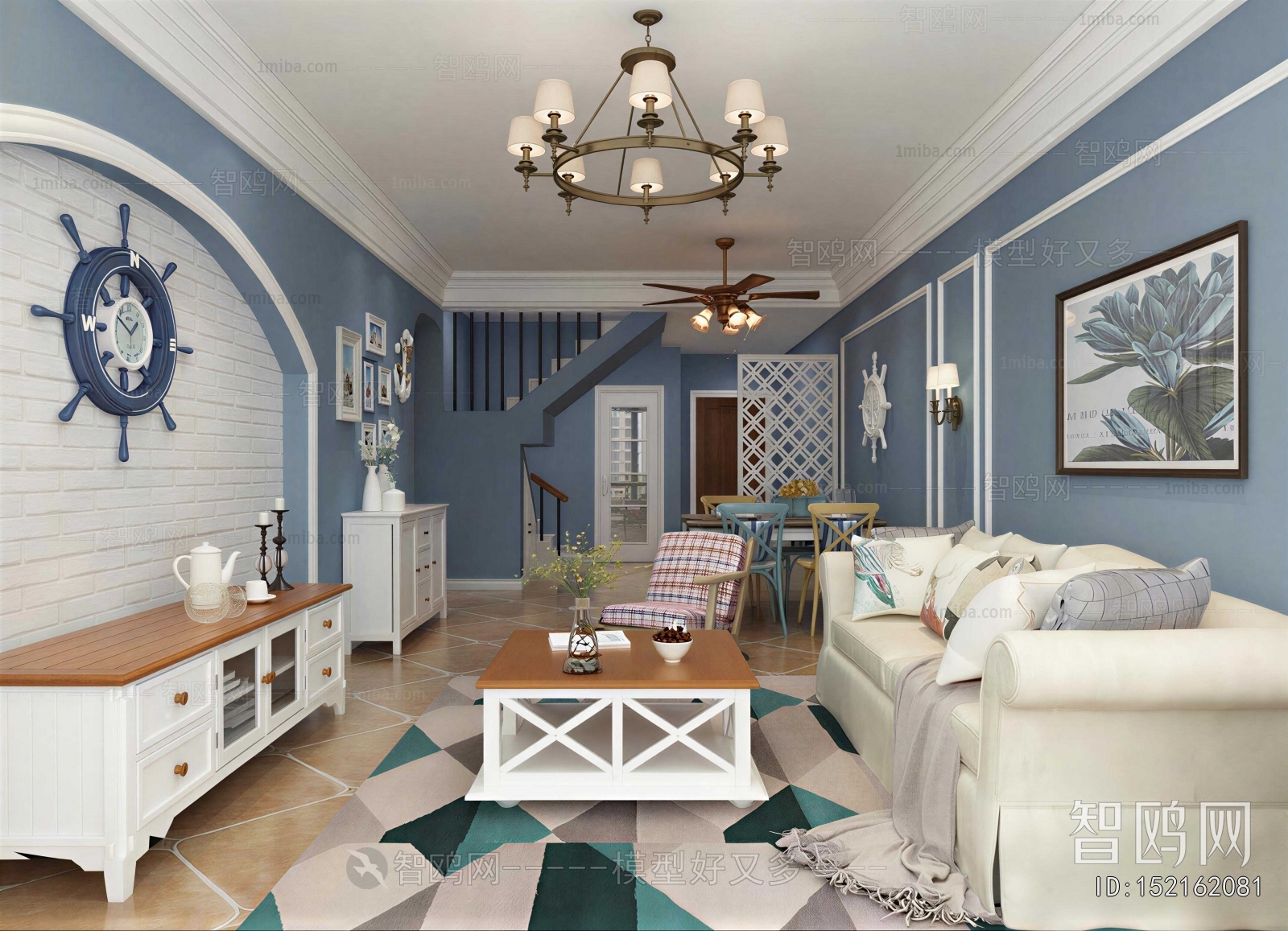 Mediterranean Style A Living Room