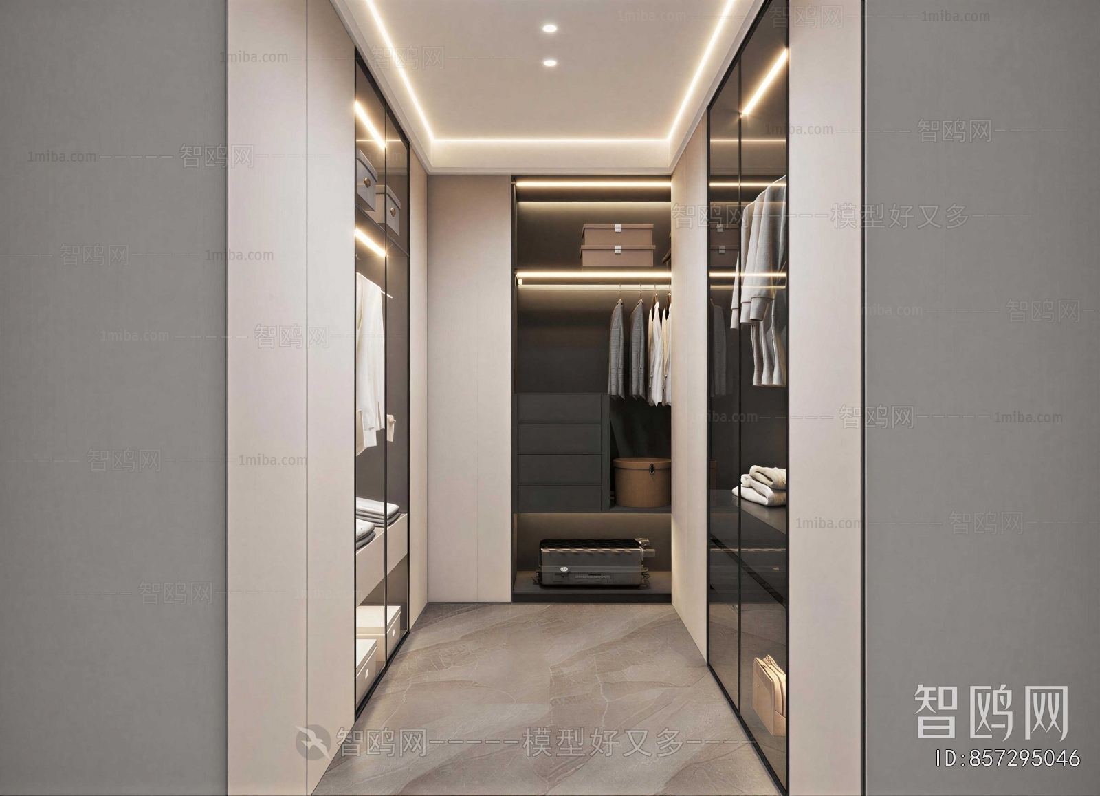 Modern Clothes Storage Area