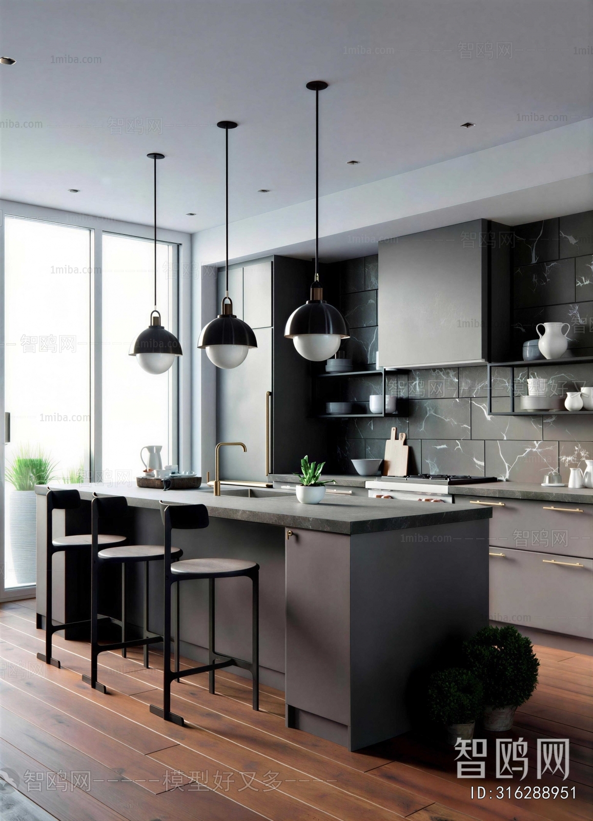 Modern Open Kitchen