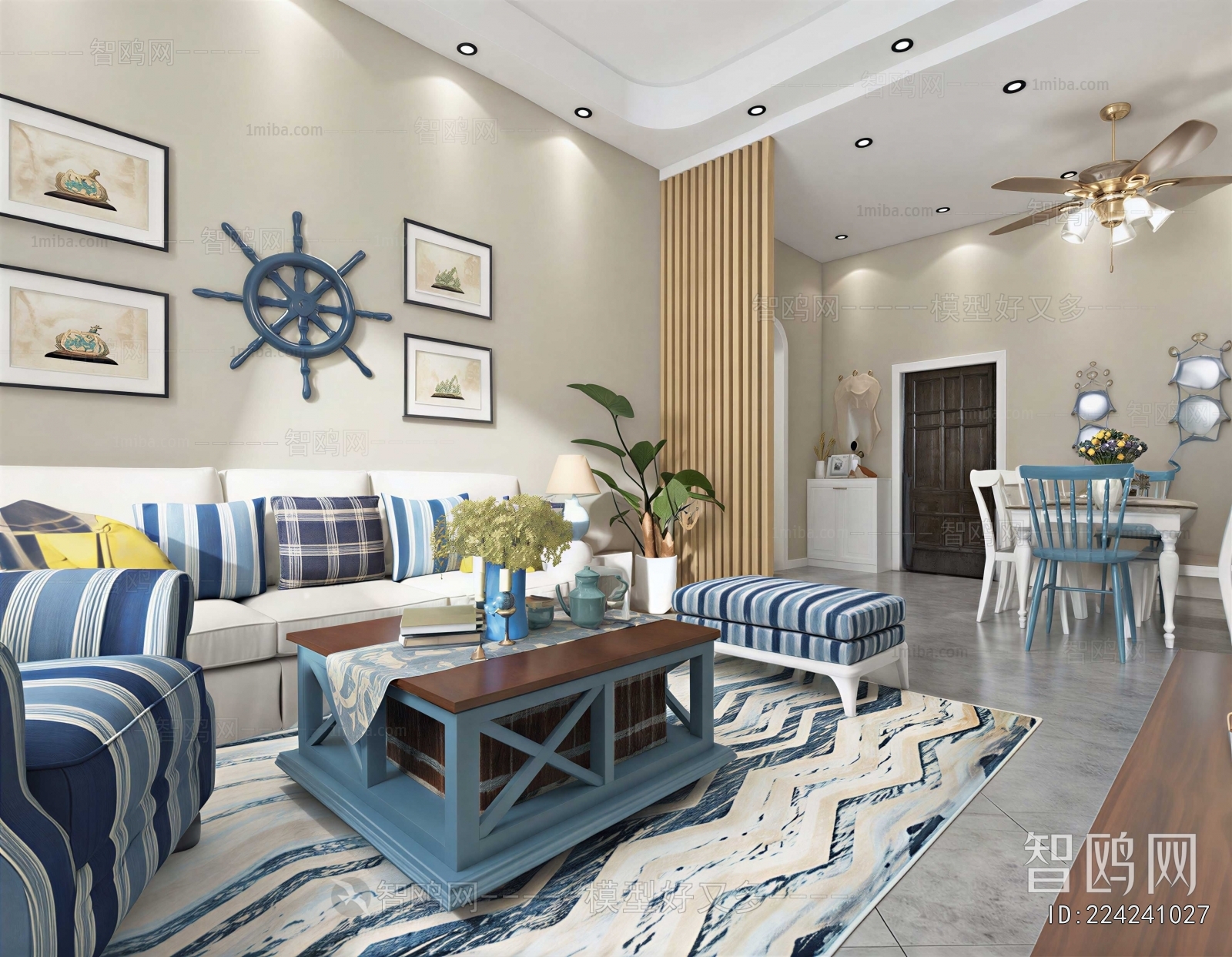 Mediterranean Style A Living Room