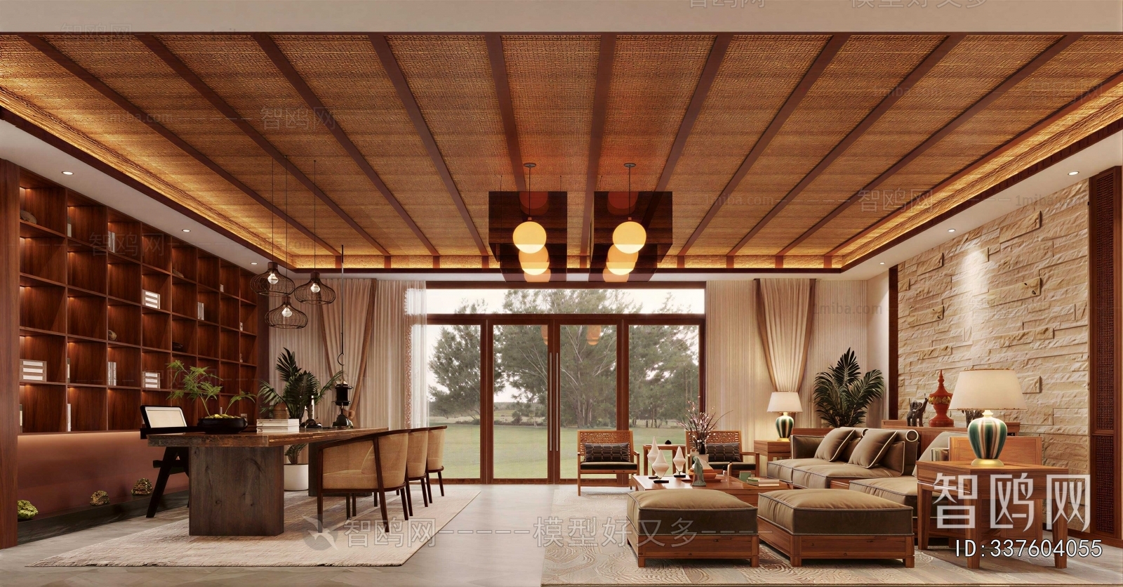 Southeast Asian Style A Living Room