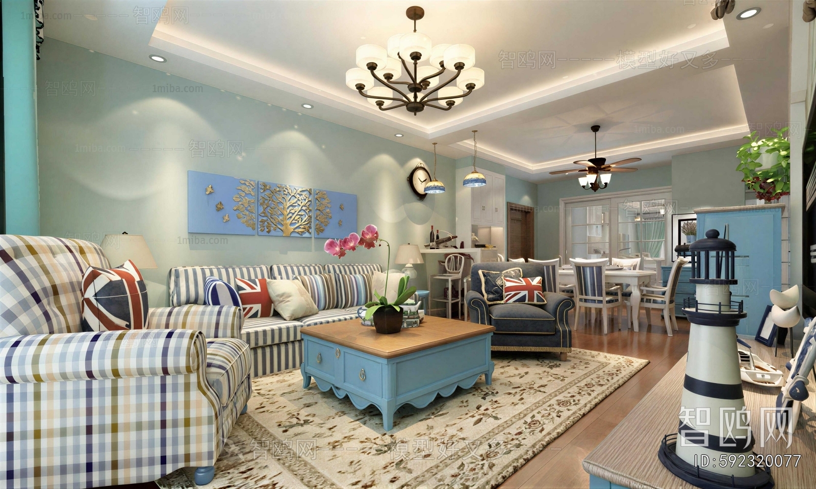 Mediterranean Style A Living Room