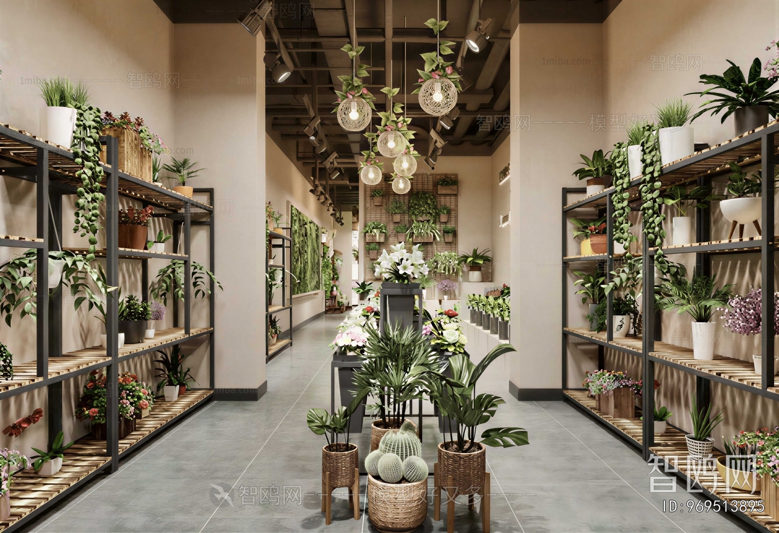 Industrial Style Flower Shop
