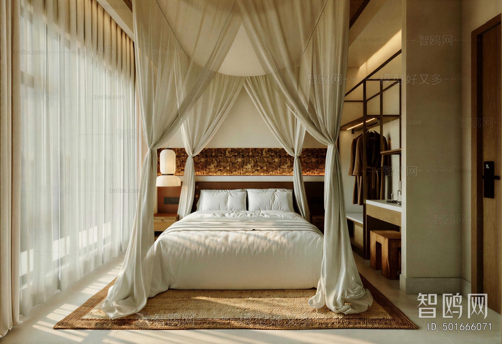 Wabi-sabi Style Bedroom