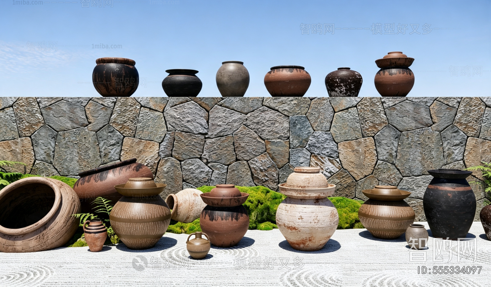 Wabi-sabi Style Clay Pot