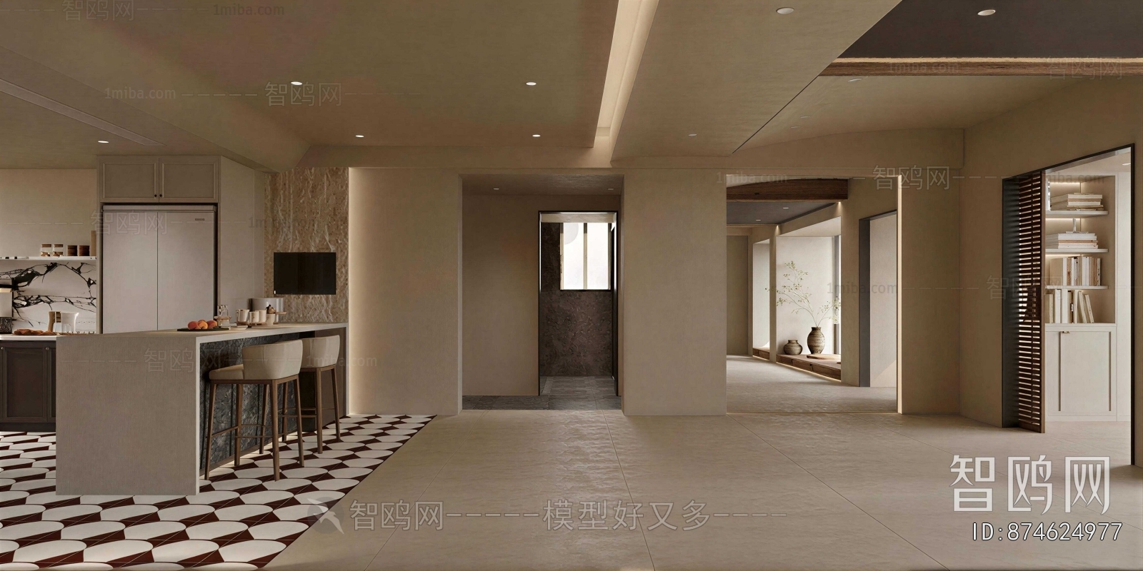 Wabi-sabi Style Dining Room