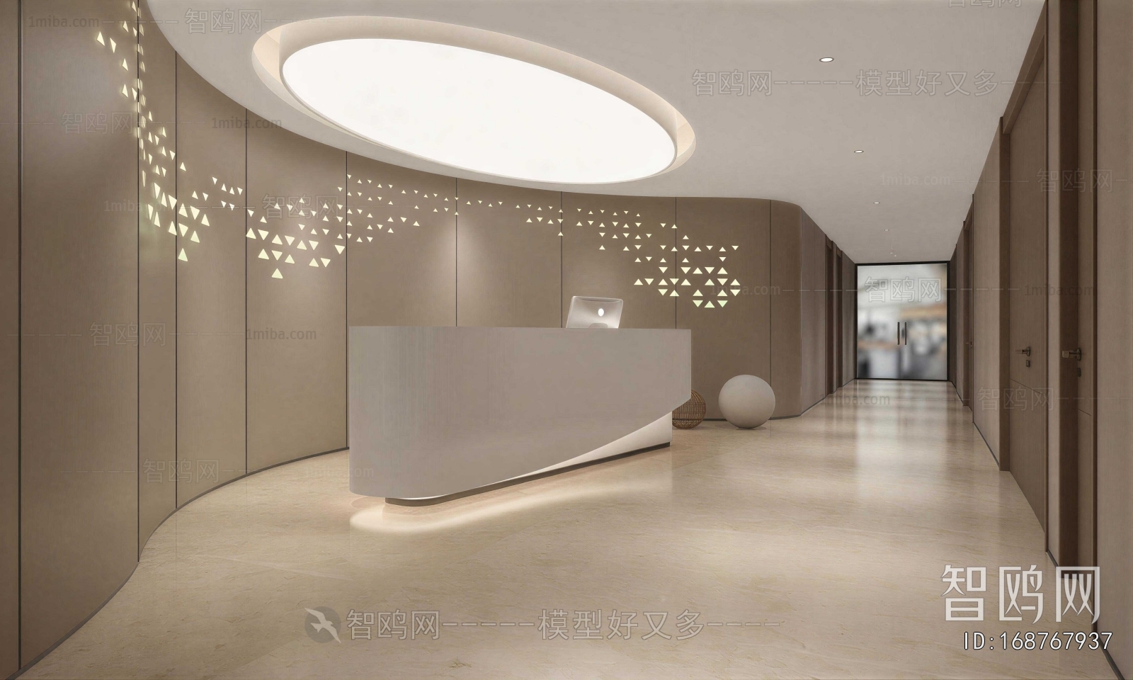 Modern Office Reception Desk