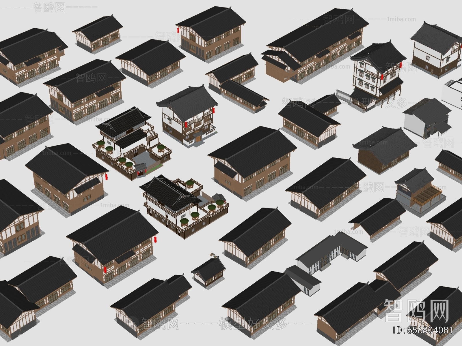 Chinese Style Ancient Architectural Buildings