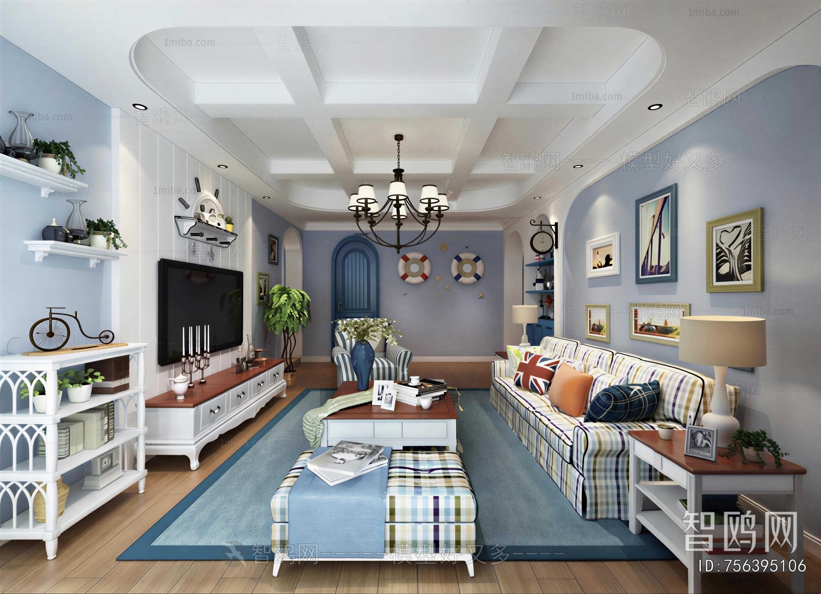 Mediterranean Style A Living Room