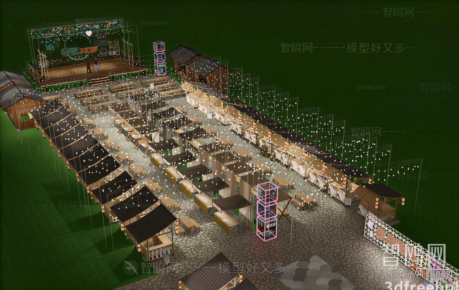 New Chinese Style Commercial Street