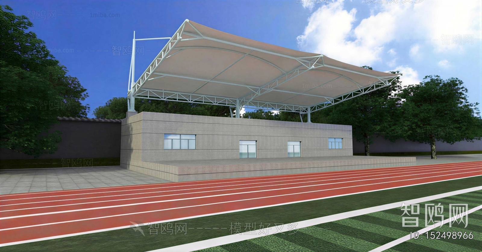 Modern Outdoor Sports Stadium