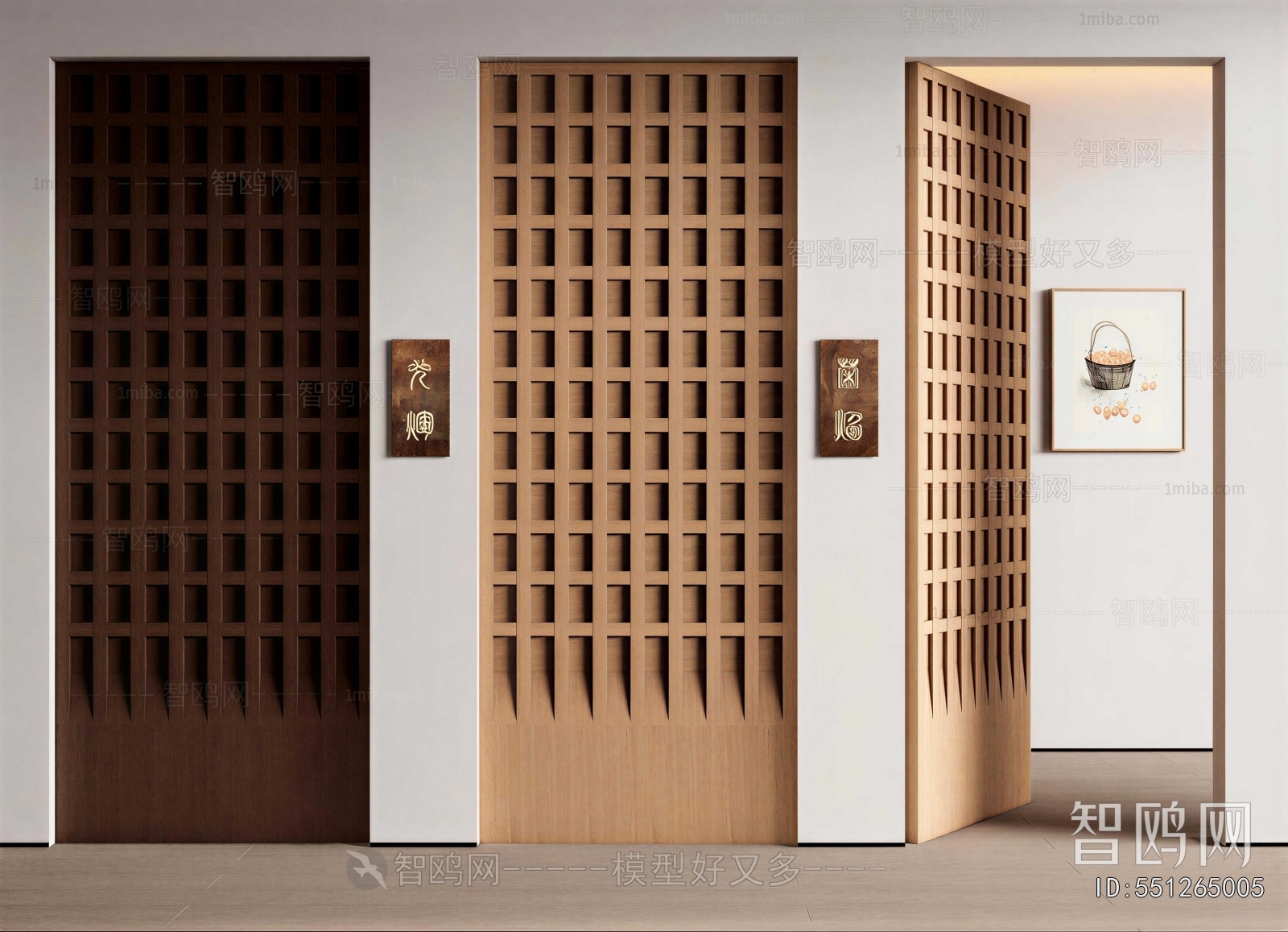 New Chinese Style Single Door