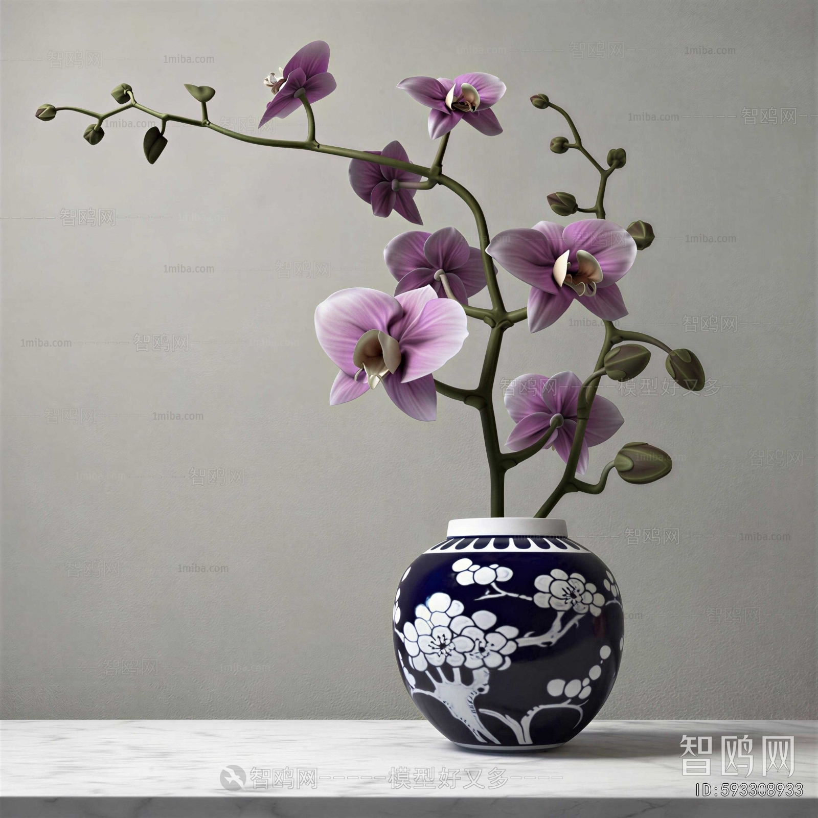 New Chinese Style Flower Arrangement