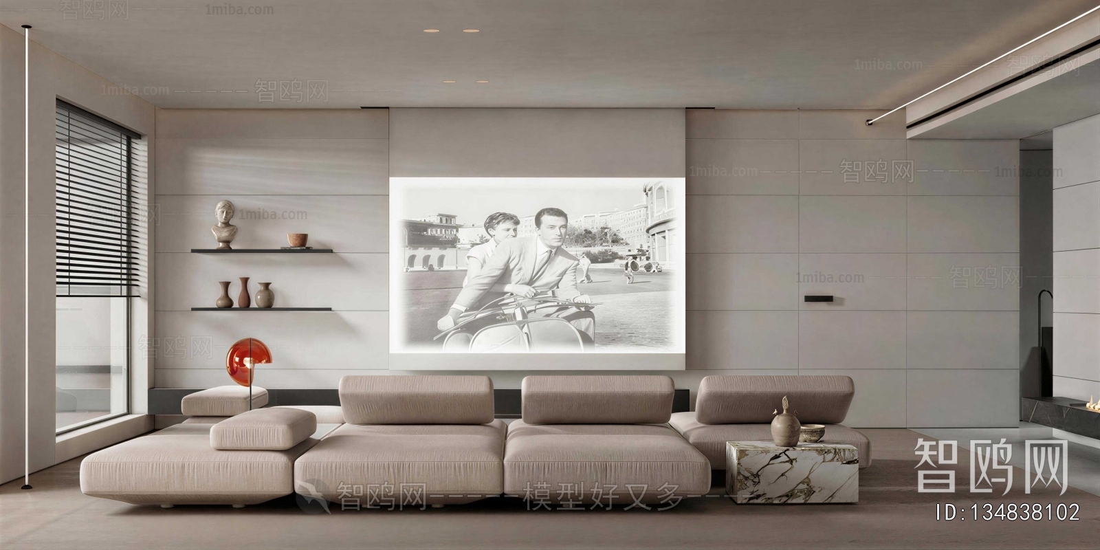 Wabi-sabi Style A Living Room