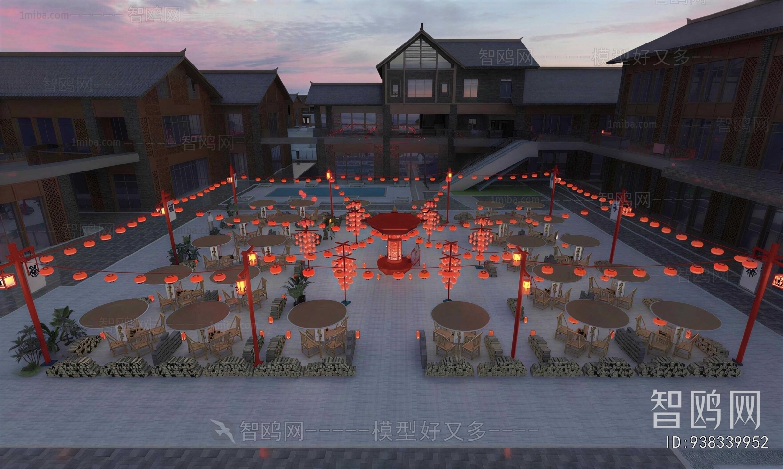 New Chinese Style Commercial Street