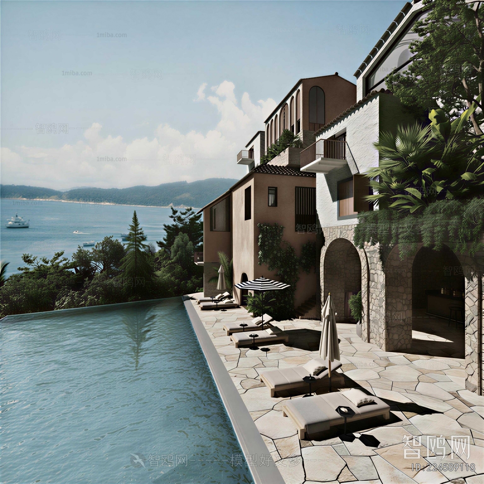 Mediterranean Style Swimming Pool