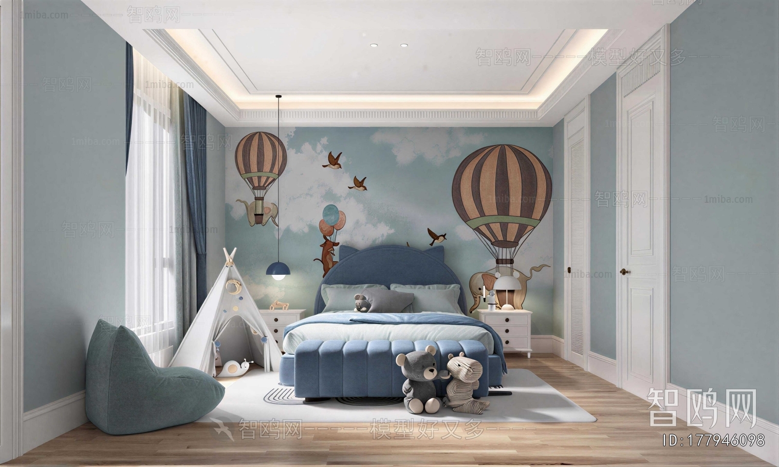 Modern Boy's Room And Son's Room