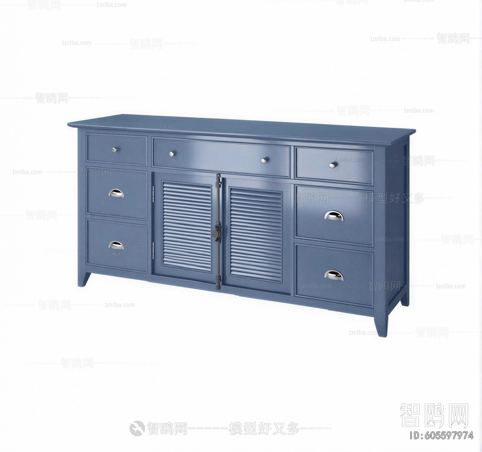 Mediterranean Style Side Cabinet