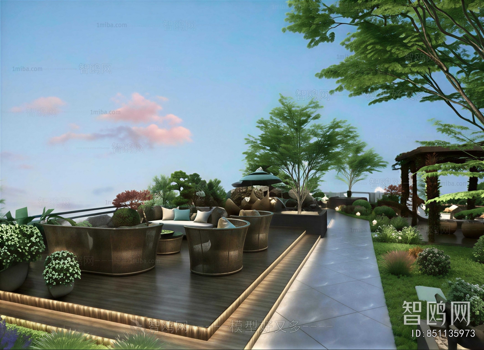 New Chinese Style Terrace