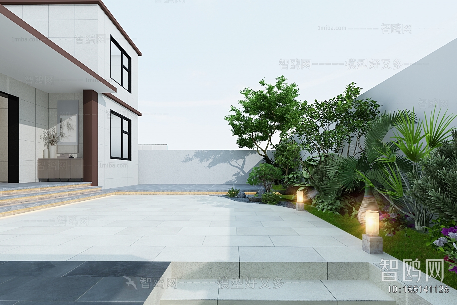 Modern Courtyard/landscape