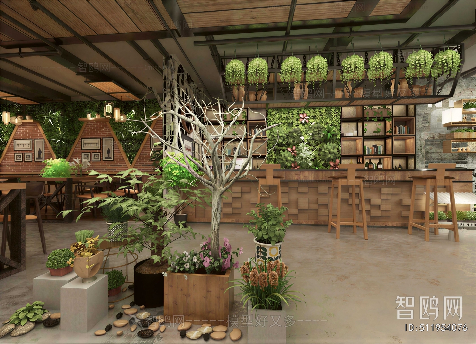 Industrial Style Flower Shop