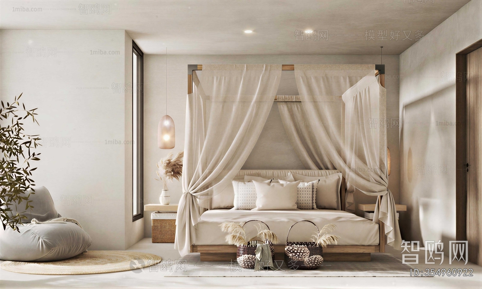 Wabi-sabi Style Bedroom