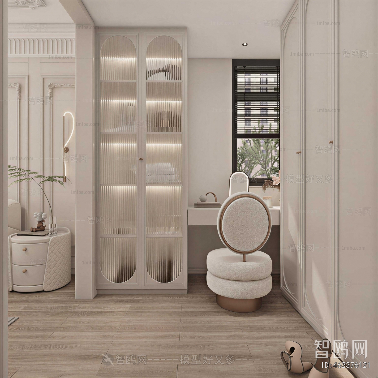 French Style Clothes Storage Area