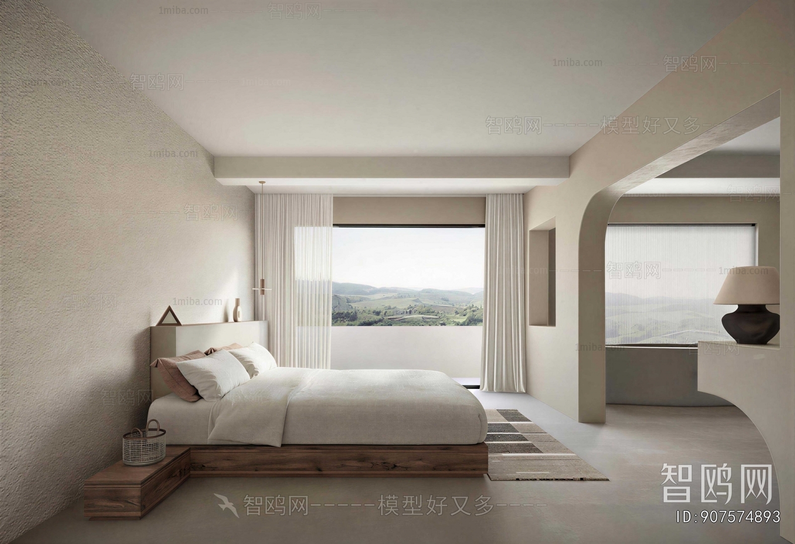 Wabi-sabi Style Bedroom