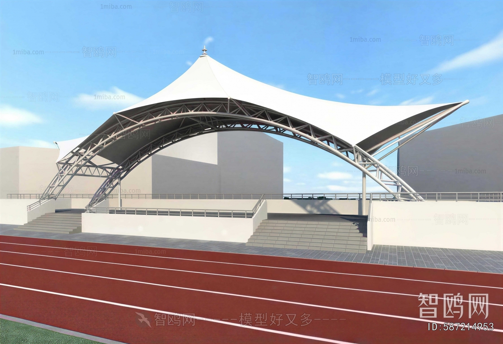 Modern Outdoor Sports Stadium