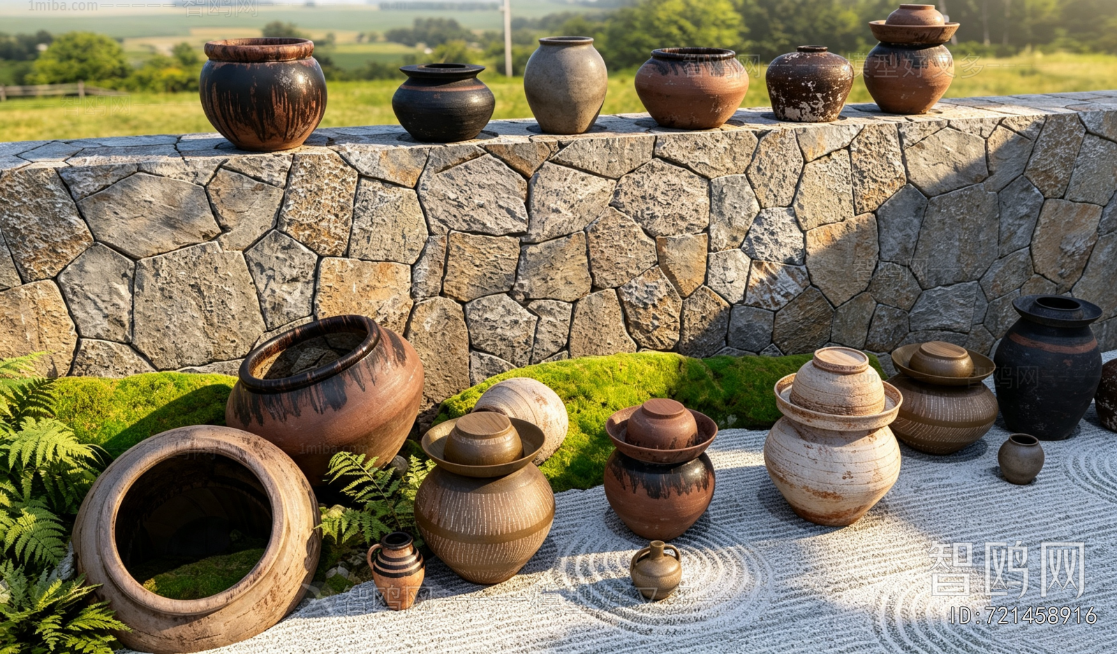 Wabi-sabi Style Clay Pot