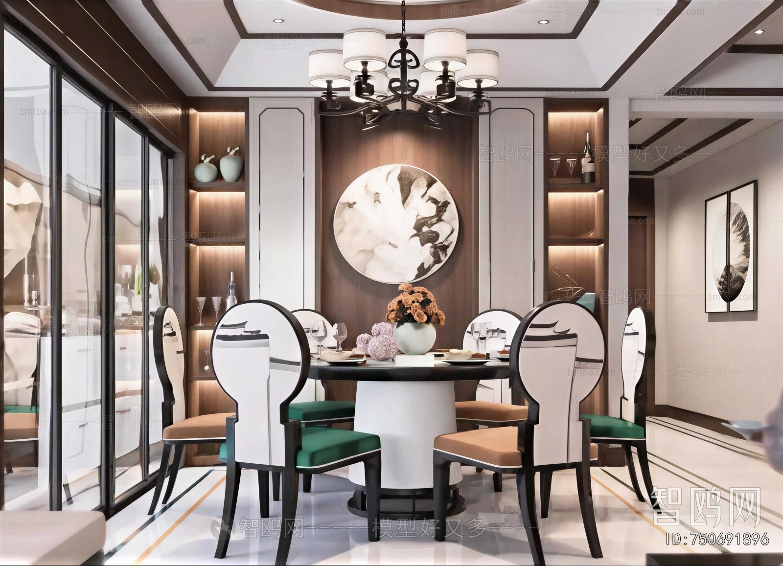 New Chinese Style Dining Room