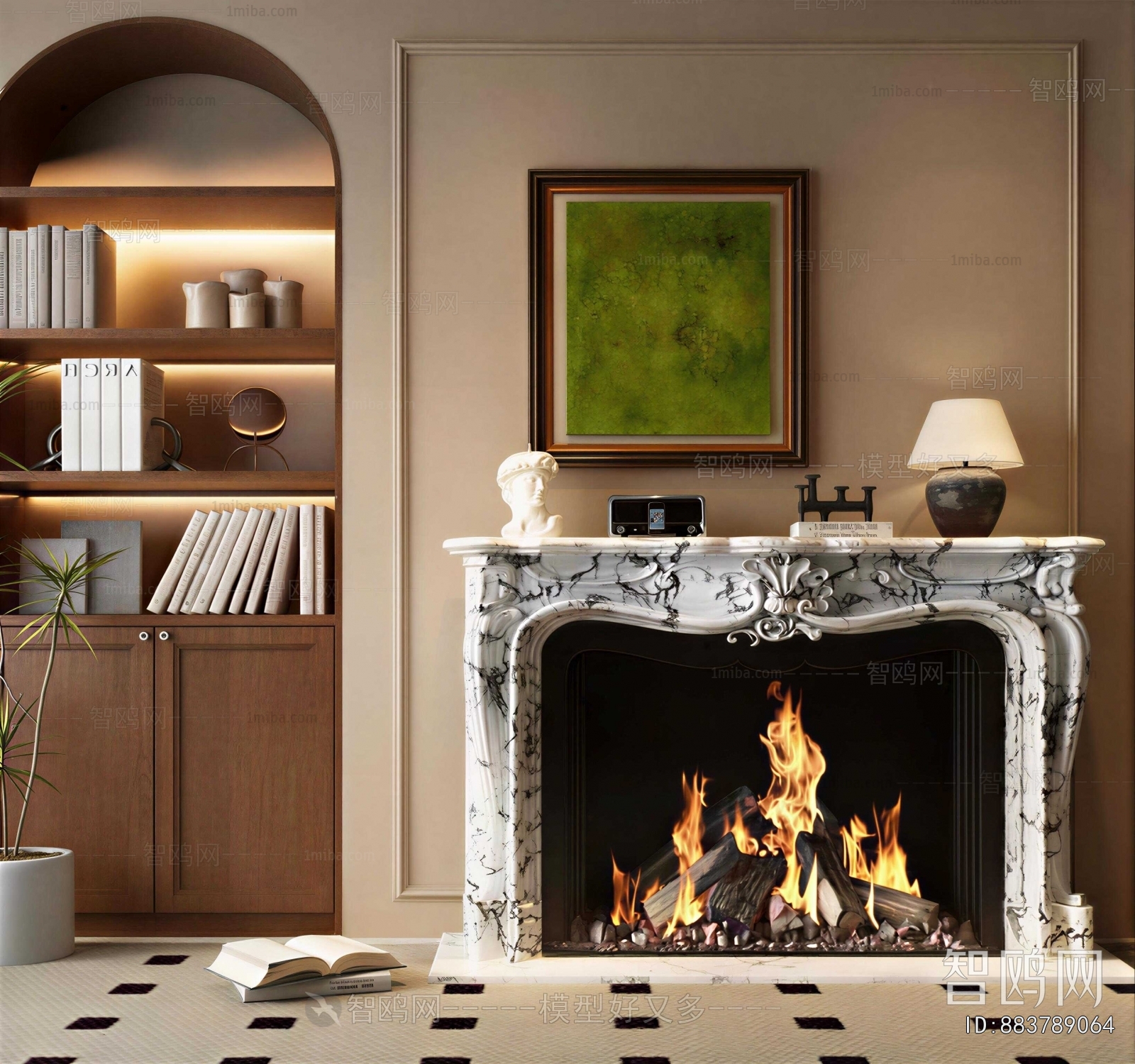 French Style Fireplace