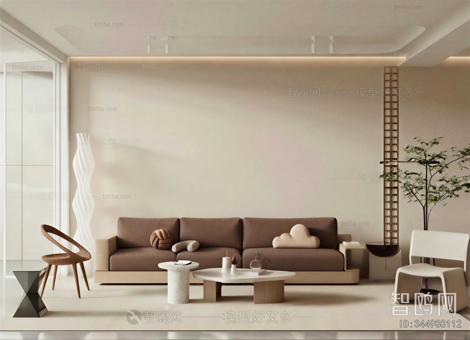 Wabi-sabi Style A Living Room