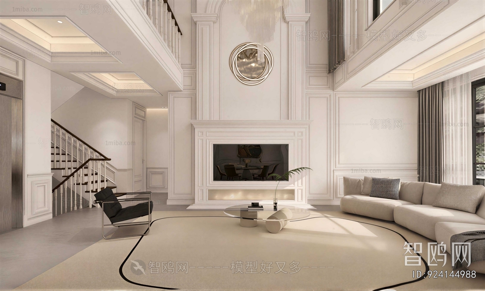 American Style A Living Room