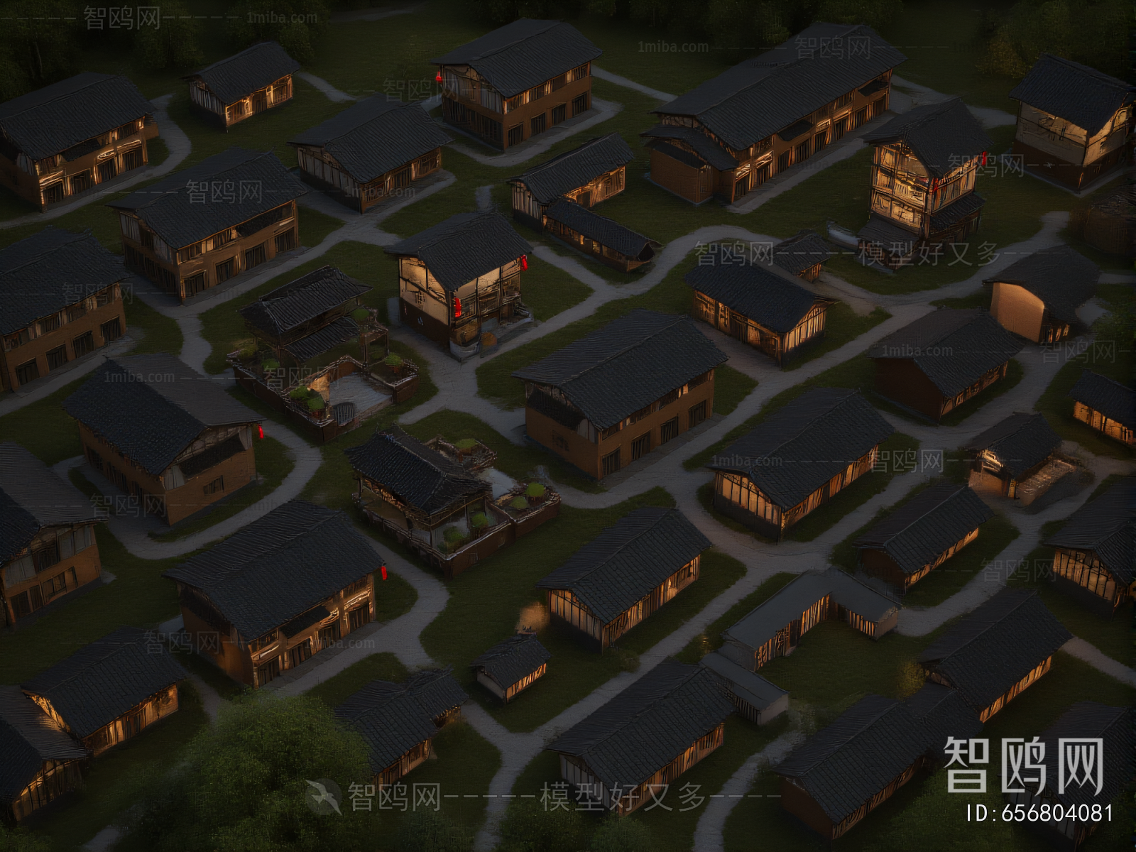 Chinese Style Ancient Architectural Buildings