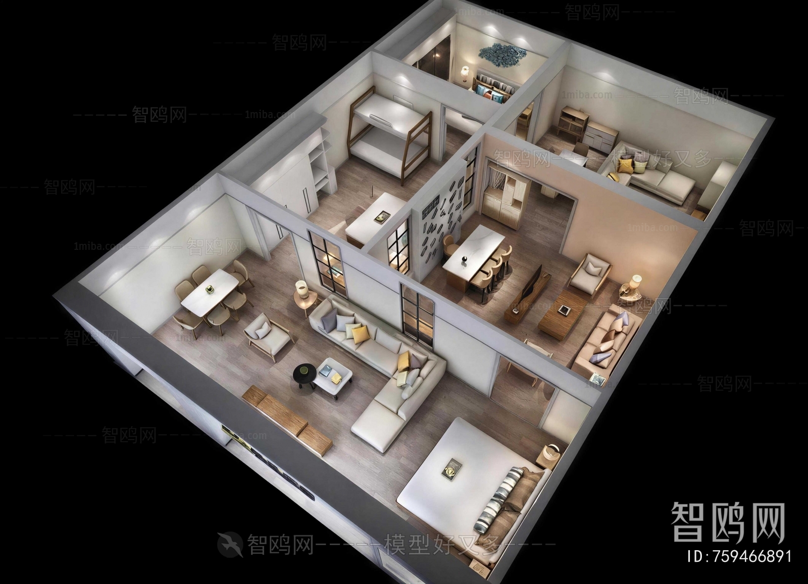 Modern A Bird's-eye View Of Home Decoration