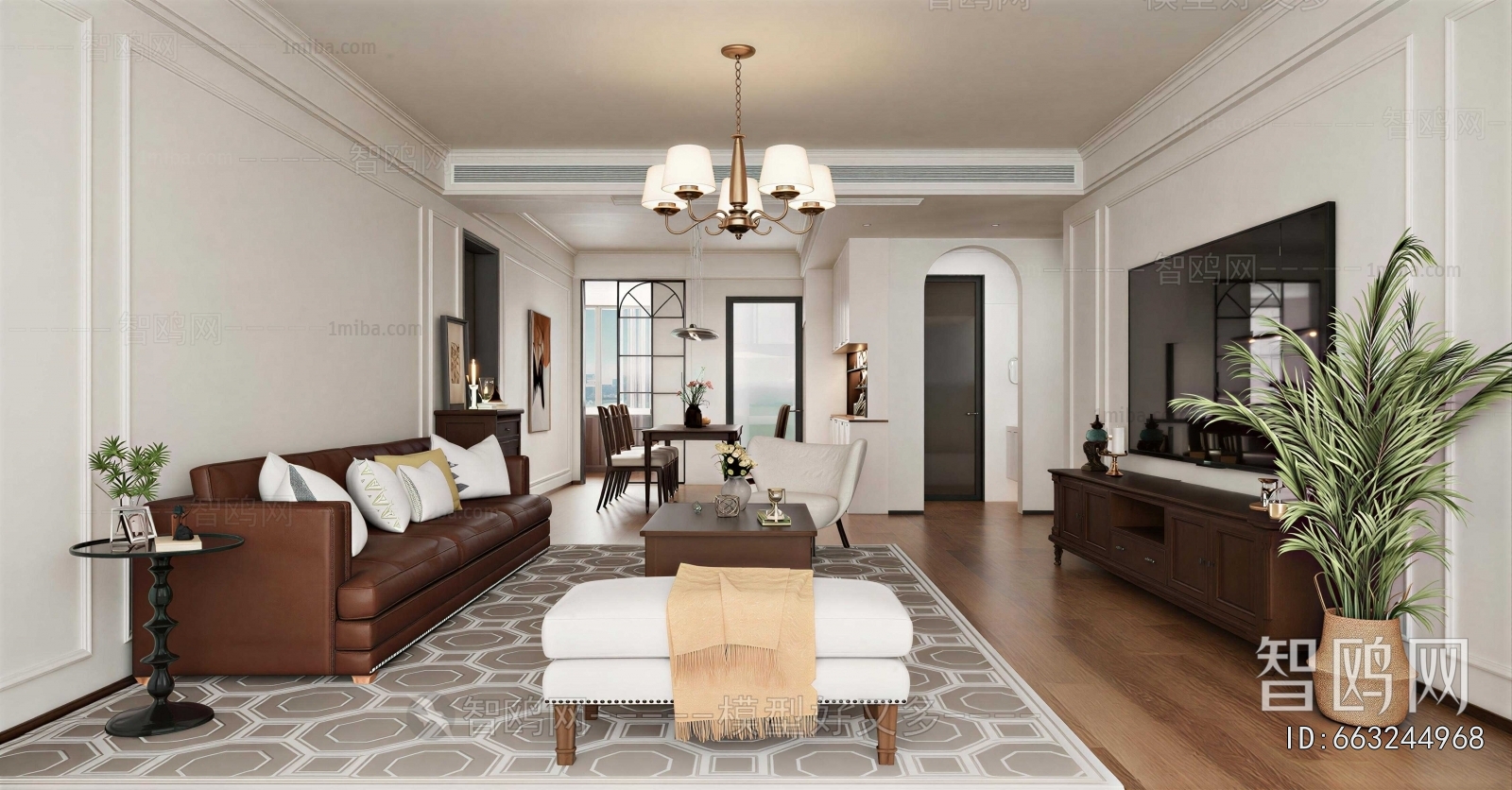 American Style A Living Room