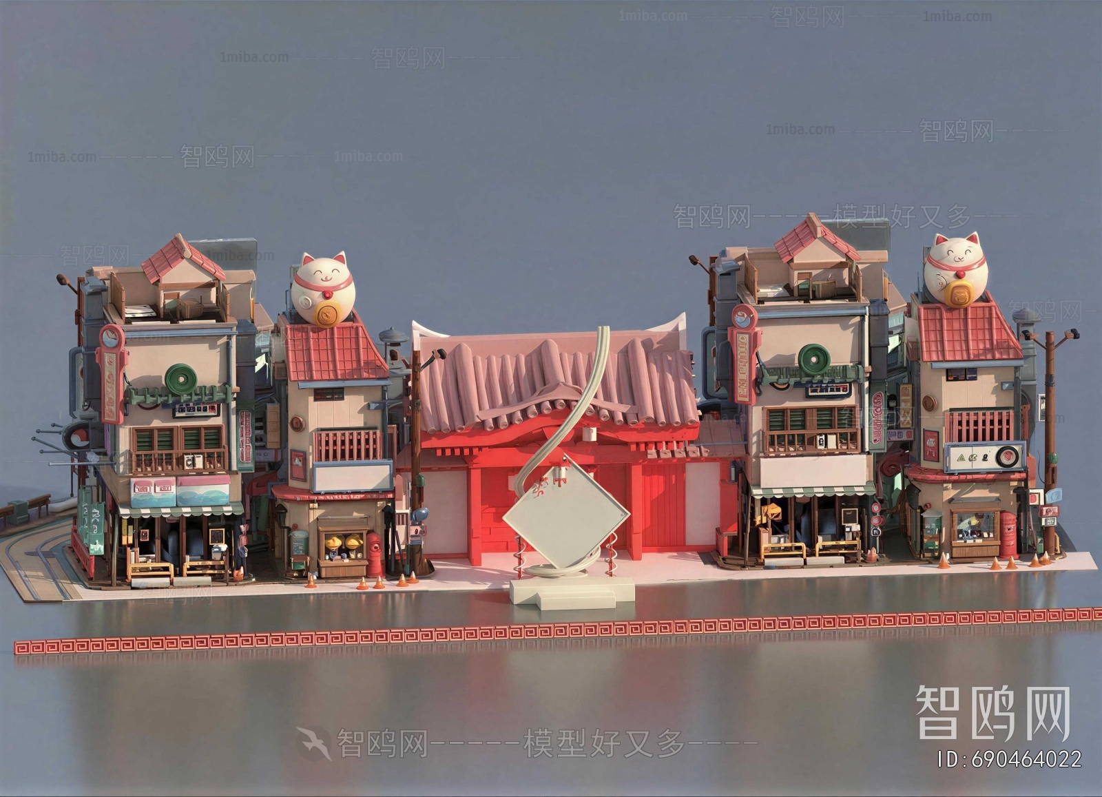 Japanese Style Cartoon House
