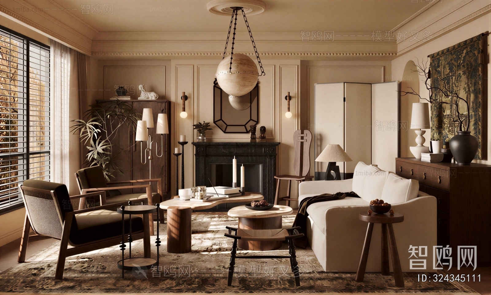 American Style A Living Room
