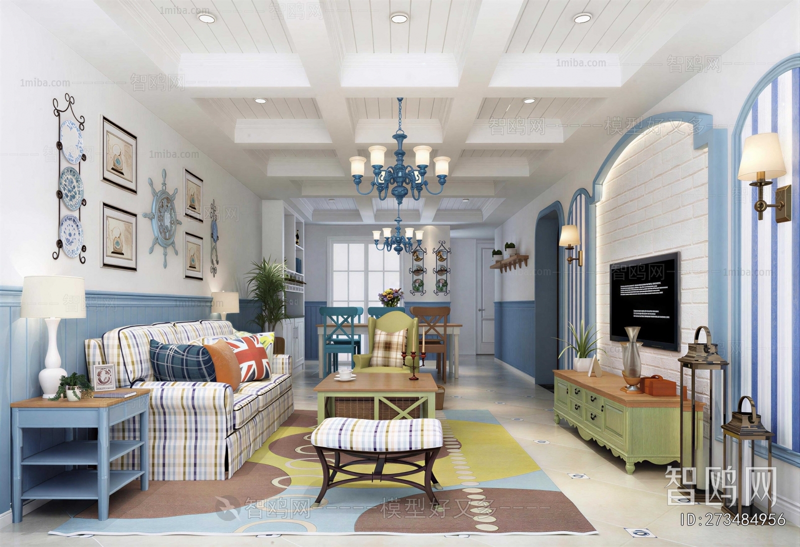 Mediterranean Style A Living Room