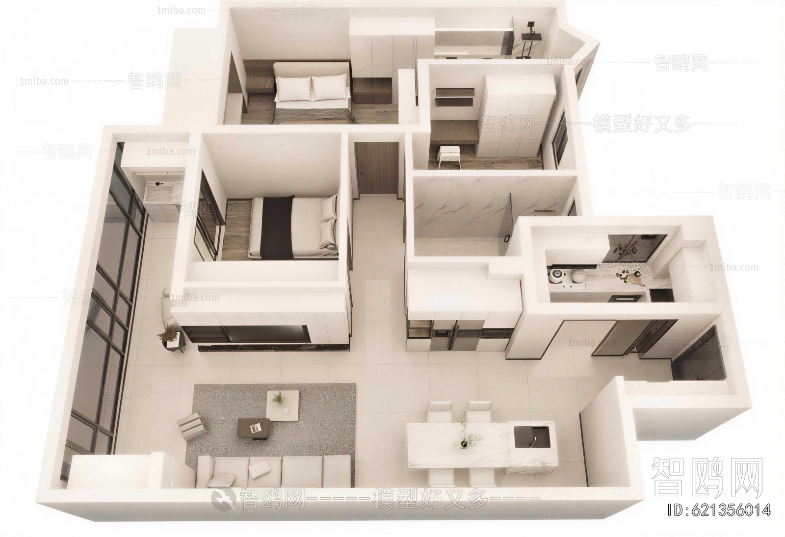 Modern A Bird's-eye View Of Home Decoration
