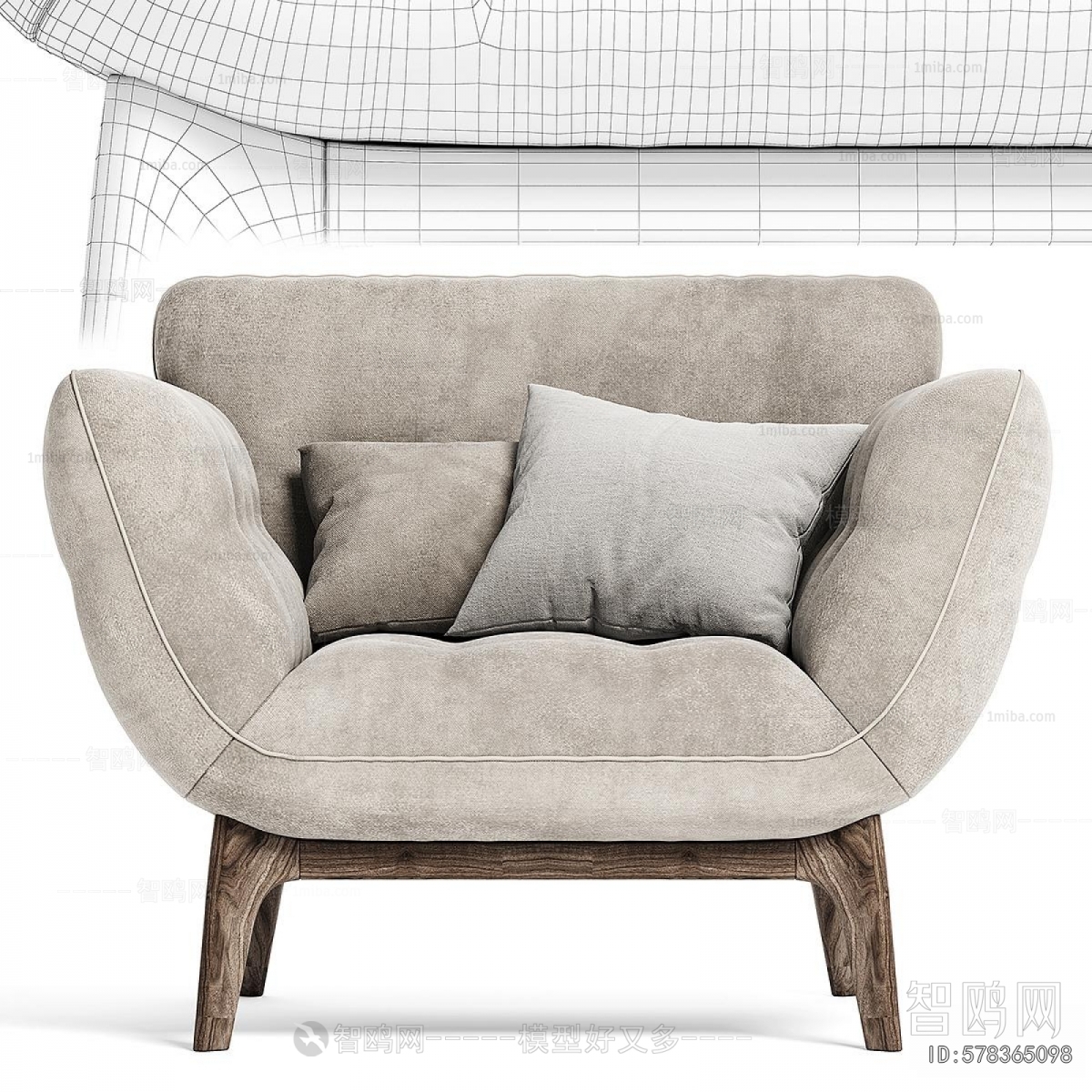 Nordic Style Single Sofa