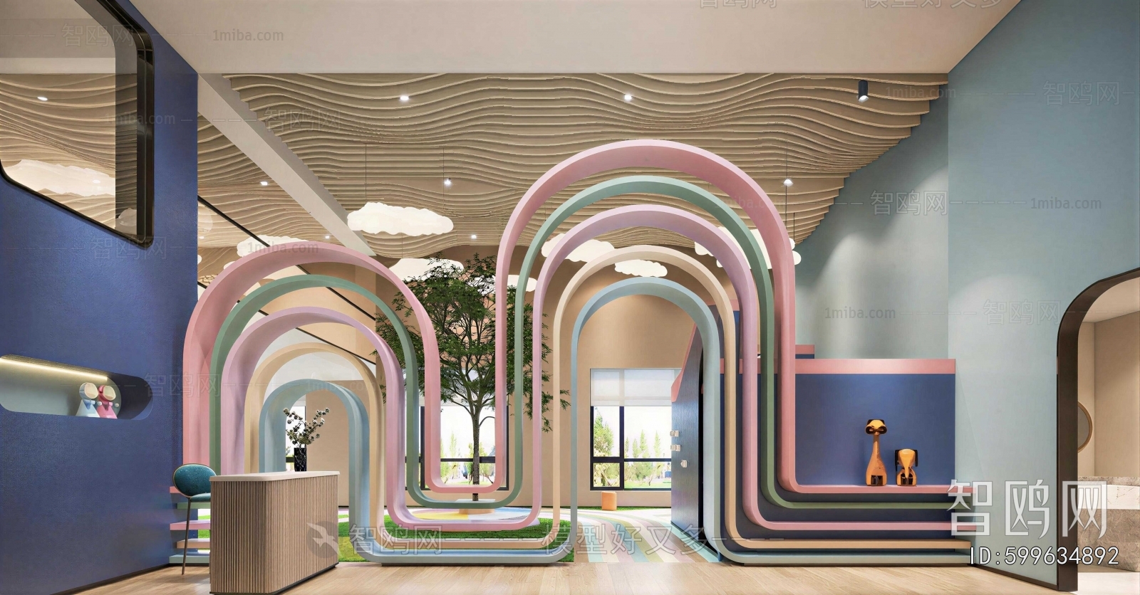 Modern Kindergarten Hall