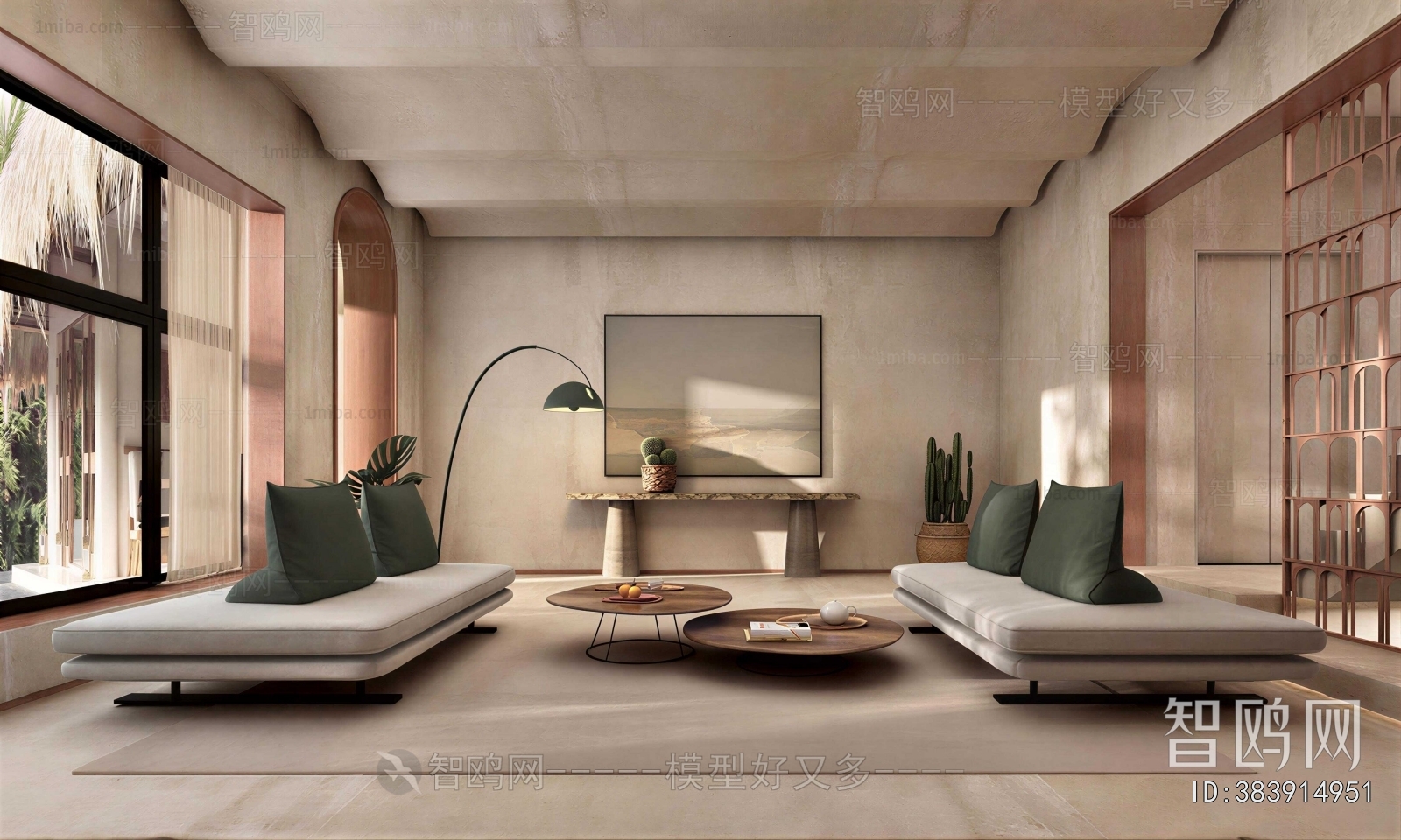Wabi-sabi Style A Living Room