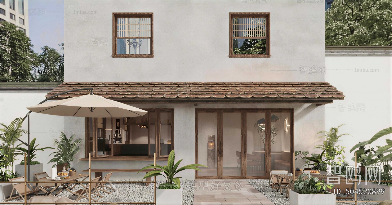 Wabi-sabi Style Facade Element
