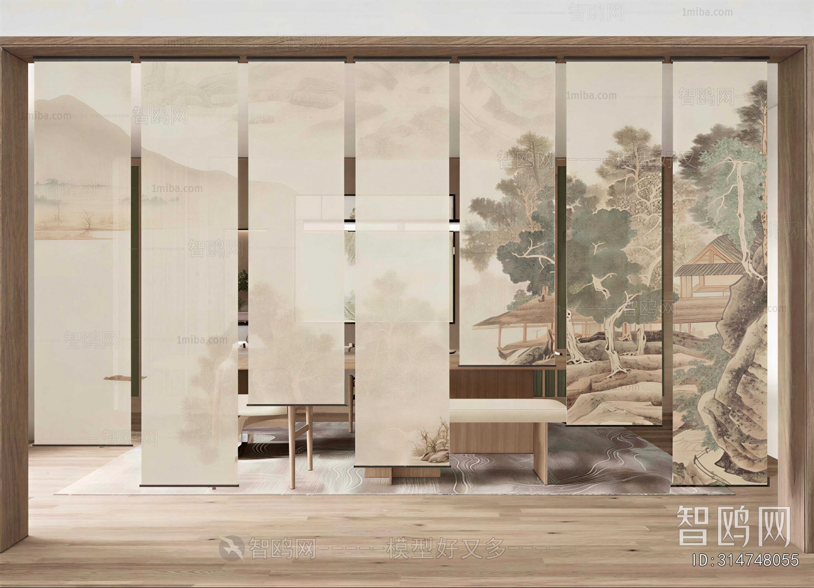 New Chinese Style Door Curtain