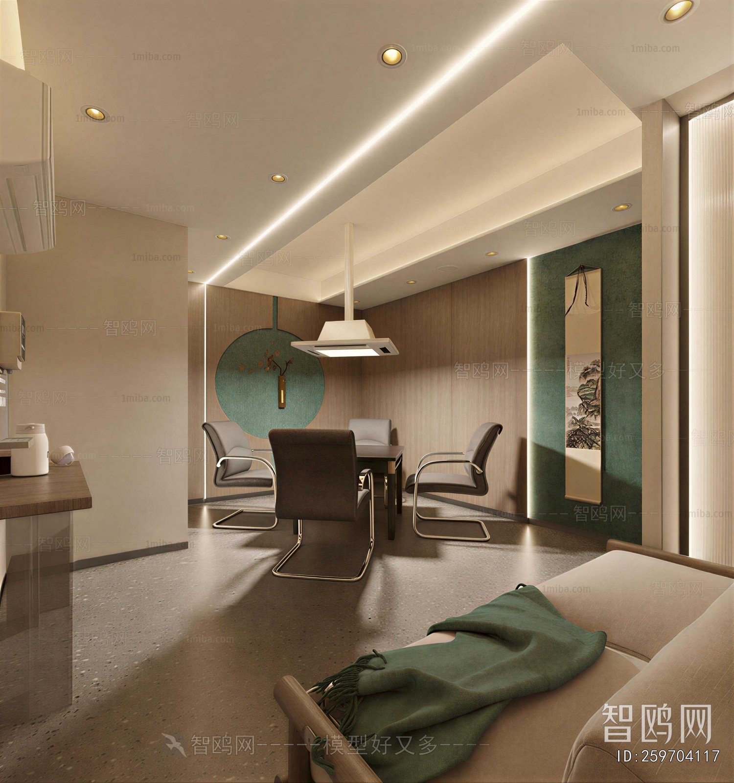 New Chinese Style Chess And Card Room