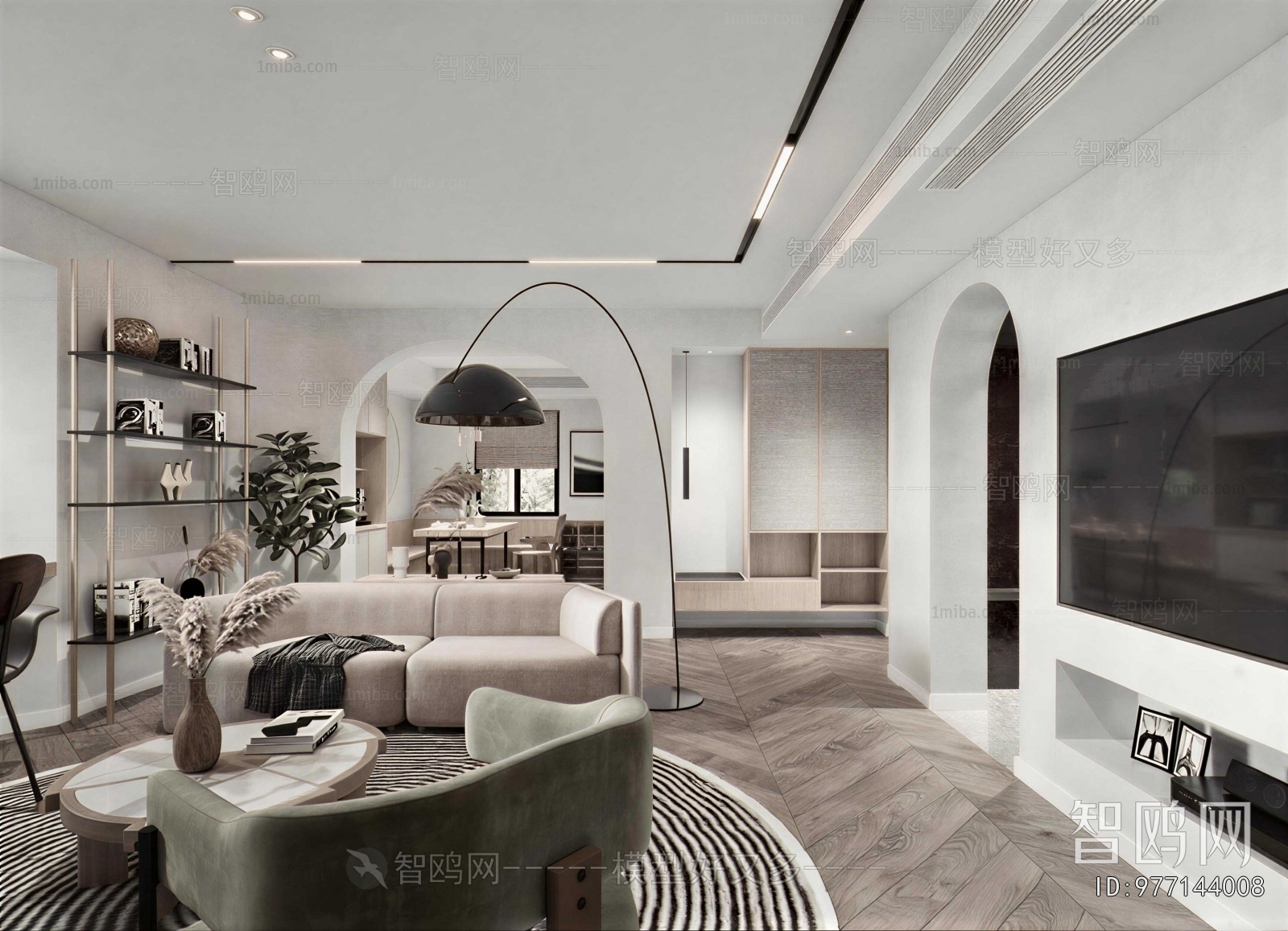 Wabi-sabi Style A Living Room